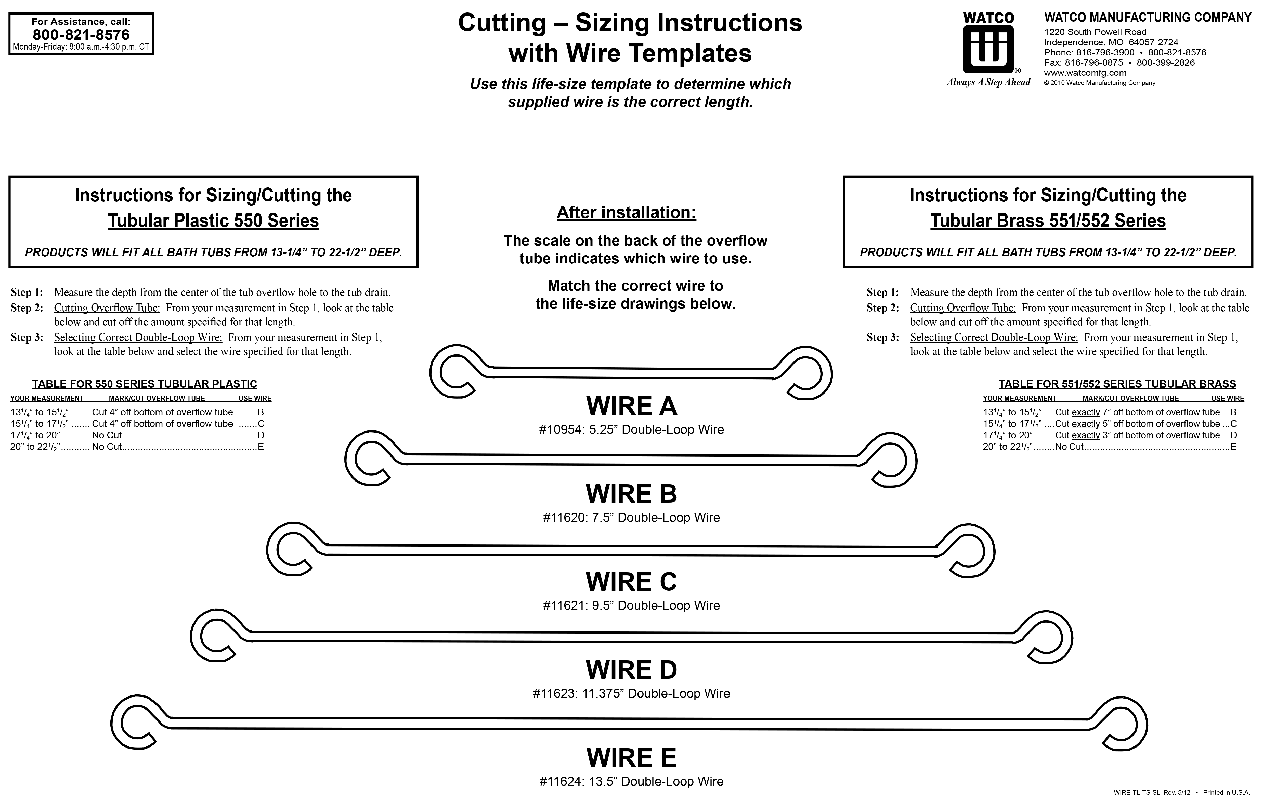Trip Lever Installation Instructions for Quick Adjust, Slip Lock and TurnStyle